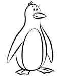 ¿Cómo dibujar un pingüino?