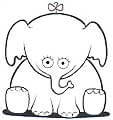 ¿Cómo dibujar un elefante de dibujos animados?